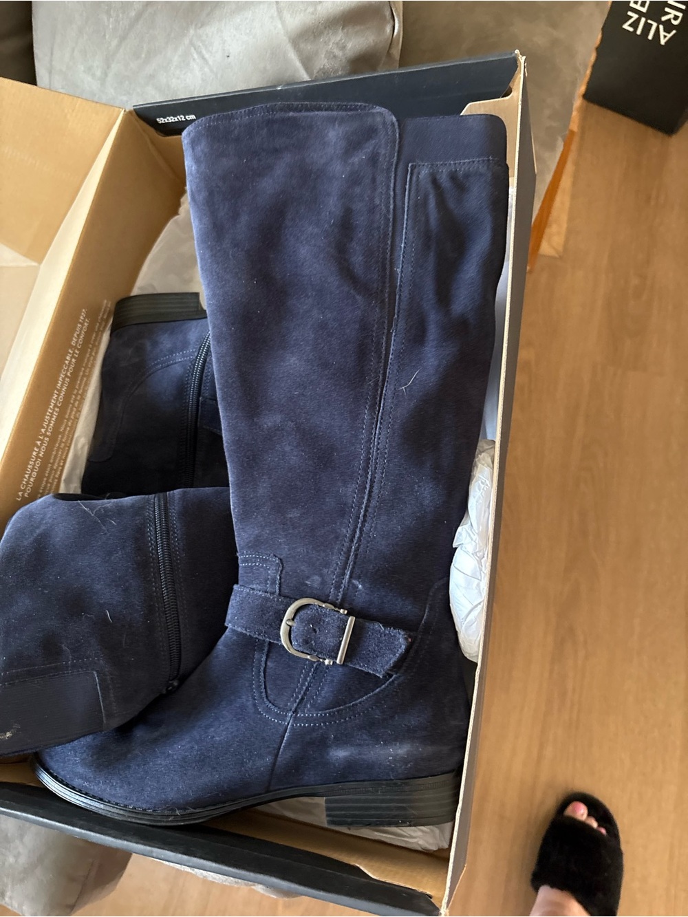 Naturalizer Black Over the Knee Boots